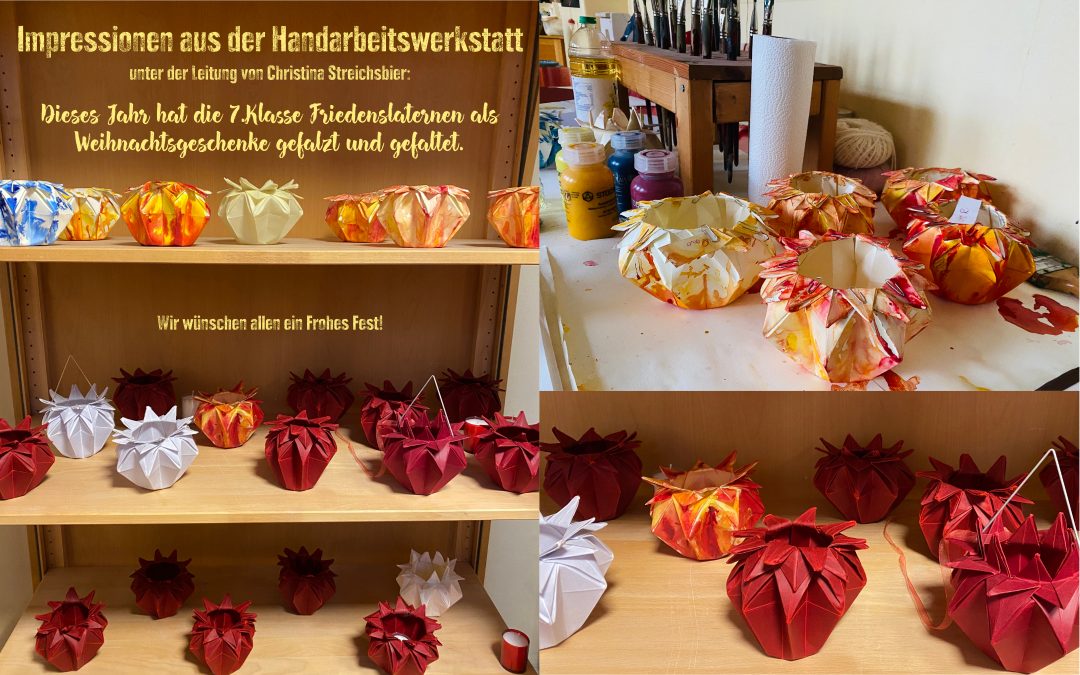 Die 7.Klasse wünscht friedliche Weihnachten.